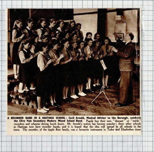 Cecil Arnold Clive Vale Secondary School Hastings Sussex  - 1950 Clipping