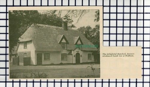 C6652) The Lamb Inn Dedham Essex -  1962 Cutting