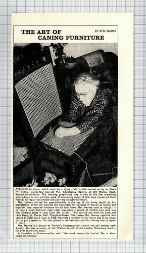 Mrs Christianna Harvey Walton Road Walton on the Naze Caning   -   1968 Clipping