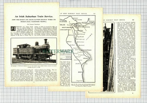 (8438) Dublin and South Eastern Railway Kingstown Station   - 1908 Article