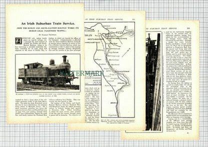 (8438) Dublin and South Eastern Railway Kingstown Station   - 1908 Article