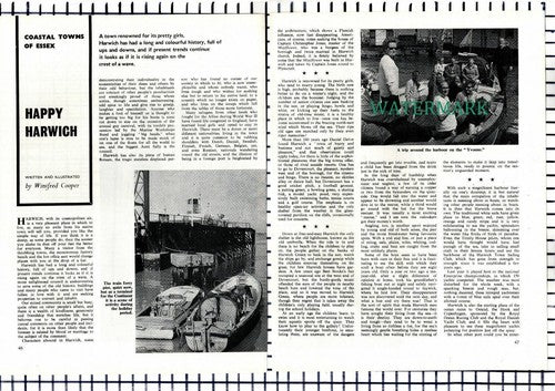 (8401) Harwich Essex Yvonne Boat - 1967 Article
