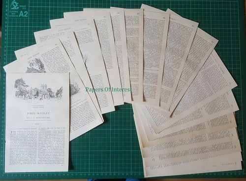 John Wesley Epworth Lincolnshire Methodism - 1903 2-Part Article