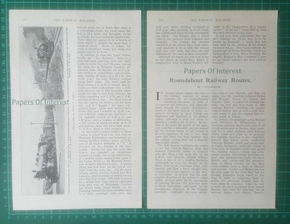 The Temiskaming & Northern Ontario Railway Canada  -1932 Article