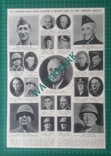 (X991) Sir Harold Alexander / US American Leaders World War 2  - 1945 Clip