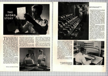 Messrs Ilford Limited Photographic Factory Alfred Harman  - 1963 Article