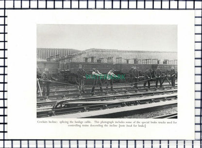 C6741) Cowlairs Incline / St Enoch Station Glasgow Signal Box - 1950 Cutting