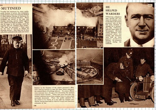Dartmoor Prison Riots O'Donovan - 1938 Article / Print
