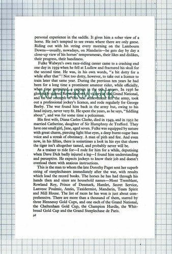 C7517) FULKE WALWYN  Horse Racing   - 1965 Article