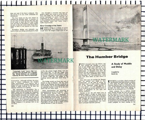 (7621) The Humber Bridge  - 1969 Article