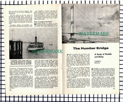 (7621) The Humber Bridge  - 1969 Article
