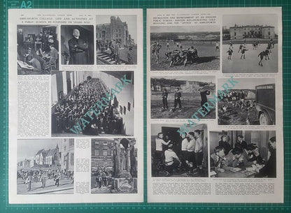 Ampleforth College Yorkshire Rev P Massey Martin Haigh Nevill  - 1952 Article