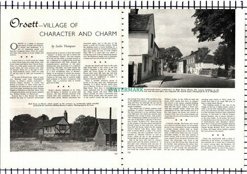 Orsett Essex Hall Farm Lorkins Sir Francis Whitmore - 1964 Article / Print