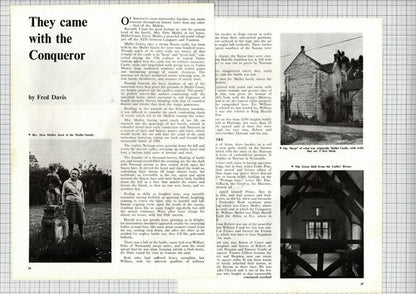 (6501) Mrs Deta Mallet Curry Mallet Somerset   - 1969 Article