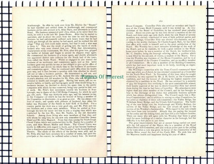 (6561) Councillor James Pirie Mayor Of Scarborough  - 1901 Article