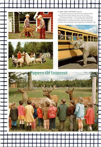 X1396) Vancouver Game Farm Pat & Anne Hines Canada - 1972 Article