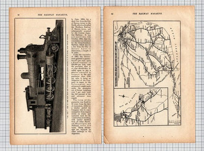 The Buenos Ayres Great Southern Railway - Article In 3 Parts c.1907
