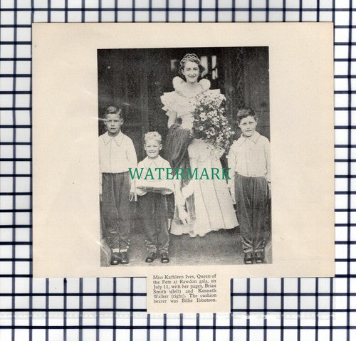 (7773) Miss Kathleen Ives Rawdon Gala Billie Ibbotson Brian Smith - 1936 Cutting