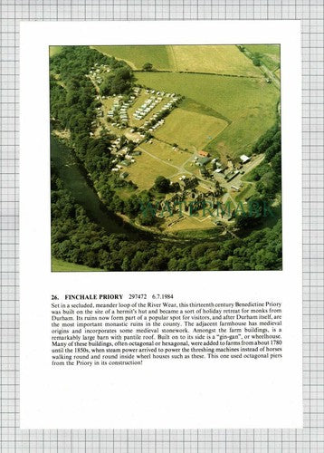 (8520) Washington Tyne & Wear / Finchale Priory  - c.1980s Print / Cutting