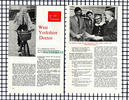 (6866) Dr S L Henderson Smith Yorkshire Doctor Huddersfield - 1979 Small Article