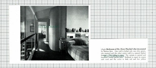C7538) Peter Playfair  - 1950s Cutting