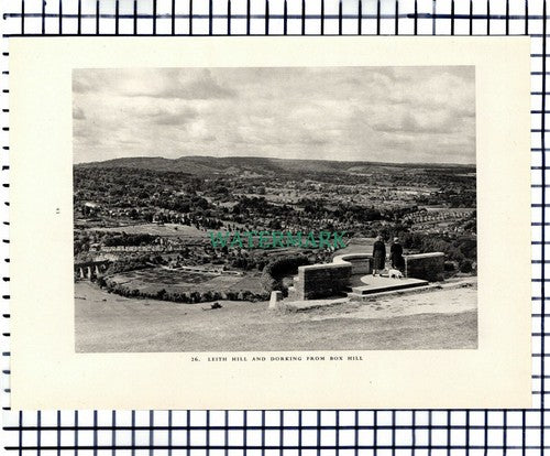 (7458) Betchworth Lime Quarry Surrey  / Leith Hill Dorking 1949 Print / Cutting