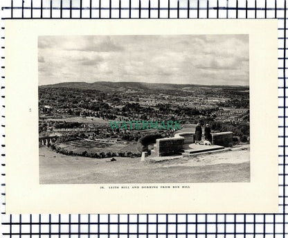 (7458) Betchworth Lime Quarry Surrey  / Leith Hill Dorking 1949 Print / Cutting