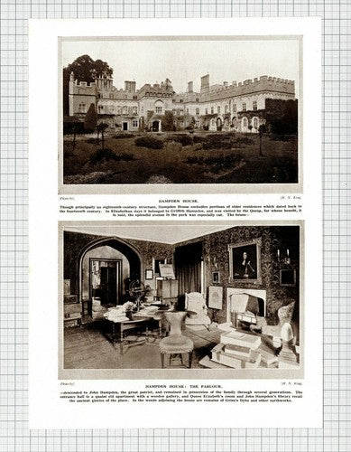 Hampden House Buckinghamshire - c.1930s Cutting