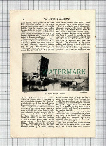 The Cork City Railways Ireland Captain Fitzgerald-Lombard - 1913 Article