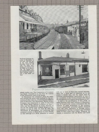 The Liverpool & Manchester Railway Moorish Arch - 1960s Article
