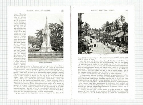 Bombay  India GW Forrest Girgamu  - 1897 Article