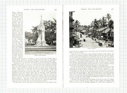 Bombay  India GW Forrest Girgamu  - 1897 Article