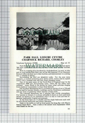 C7553) Pheasant Inn Little Crosby /  Park Hall Charnock Richard - 1970s Cutting
