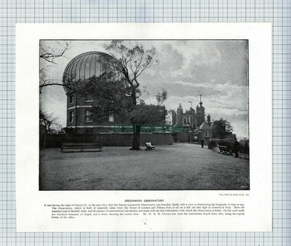 X1891) Wimbledon Common London  / Greenwich Observatory - c.1900 Book Print