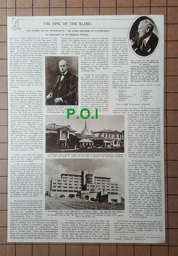 (X207) St Dunstan's Lodge Ovingdean Sussex Blind Sir Charles Petrie  - 1961 Clip