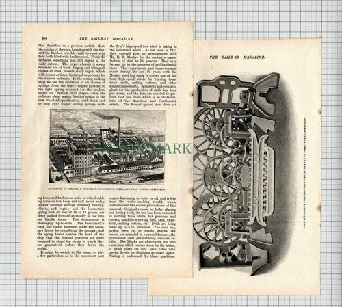 Samuel Osborn & Co Clyde Steel Iron Works Sheffield - 1905 Article