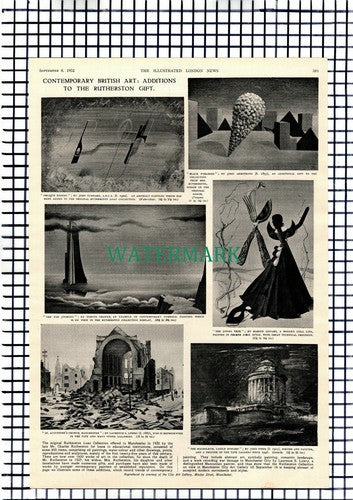 Mr Charles Rutherston Loan Art  Collection  - 1952 Article