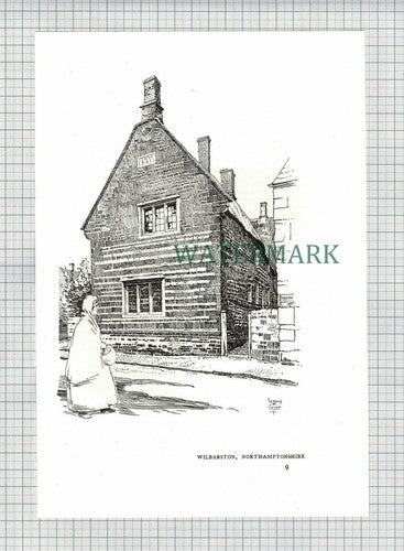 (8515) WILBARSTON Northamptonshire - 1980's Print / Cutting