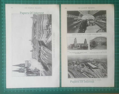 Cologne Germany Central Railway Train Station  Gerald Spink  -1932 Article