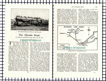 (6639) The Missabe Road Railway Proctor Yard Minnesota   - 1930 Article