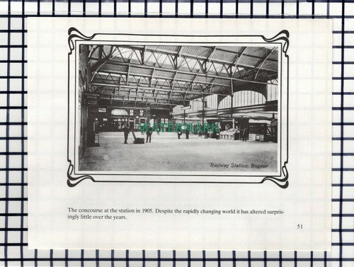 C6945) Clarence Road Bognor / Bognor Railway Station - Double-Sided Cutting