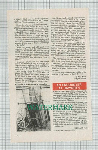 (C484) Richard Robson Alan Jones Castle Howard Brougham Ray Rushworth  - 1985