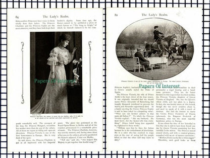 (6021) Sisters Of The German Kaiser - c.1909 Article