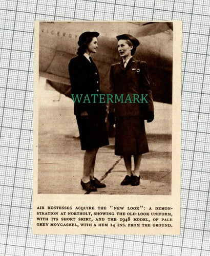 C1718) Air Hostesses At Northolt Uniform Change  - 1948 Clip