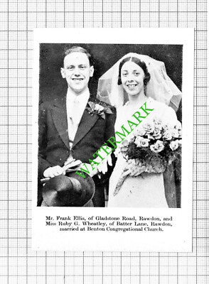 Diana Bradshaw Rawdon Alfred Northrop Guiseley / Ruby Wheatley - 1938 Cutting