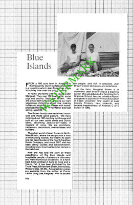 Jean Brown Margaret Keighley Guides Haworth Yorkshire  Kildwick - 1980 Cutting