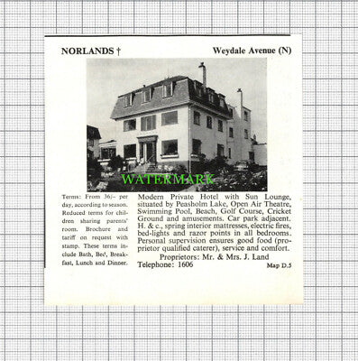 C2930) Norlands Hotel Scarborough / Marlborough Blenheim Terrace Advert  - 1969