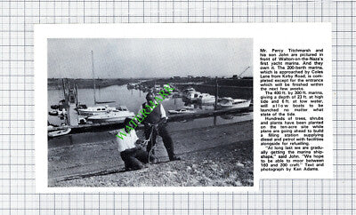 Percy Titchmarsh John Walton-on-the-Naze Yacht Marina Essex - 1974 Cutting