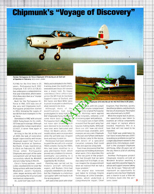 Portuguese Air Force Chipmunk 1373 Chris Rees Carl Tyers  - 2007 Cutting