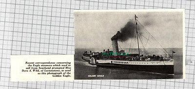C3282) Golden Eagle Steamer Southend Essex - 1965 Clip